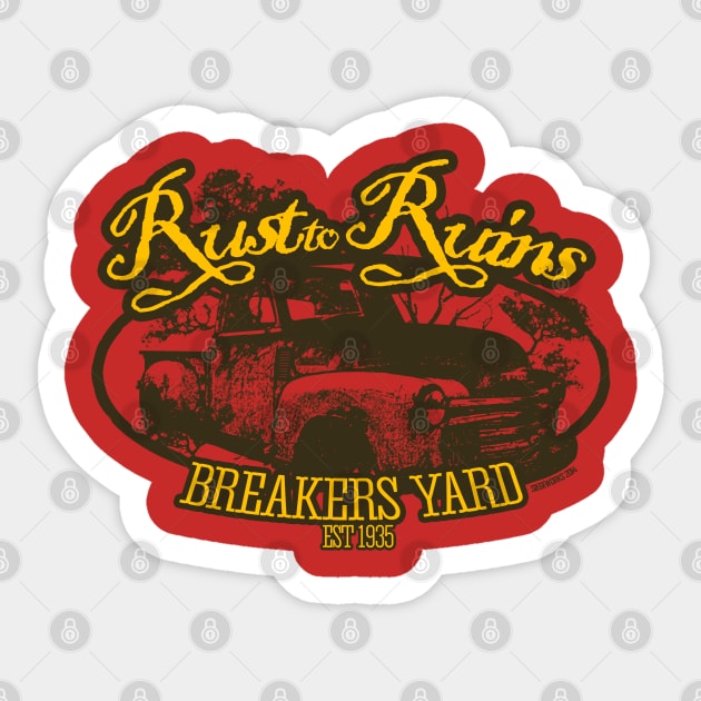 Rust to Ruins Sticker by Siegeworks